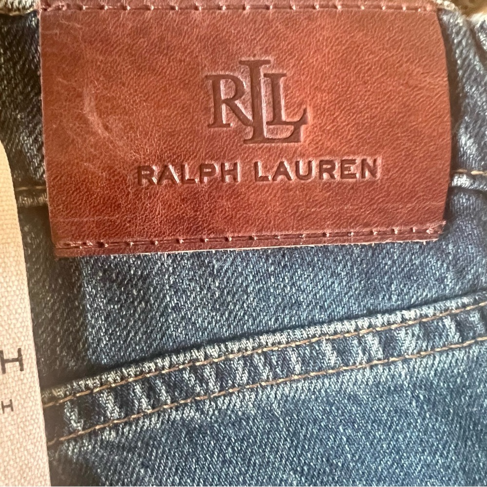 Lauren Ralph Lauren Lace Sequin Patchwork Tapered Jeans*NWT - Picture 9 of 12